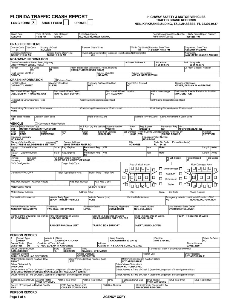Accident Report – Fill Online, Printable, Fillable, Blank For Vehicle Accident Report Template