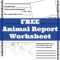 Animal Report Worksheet – Only Passionate Curiosity Inside Animal Report Template