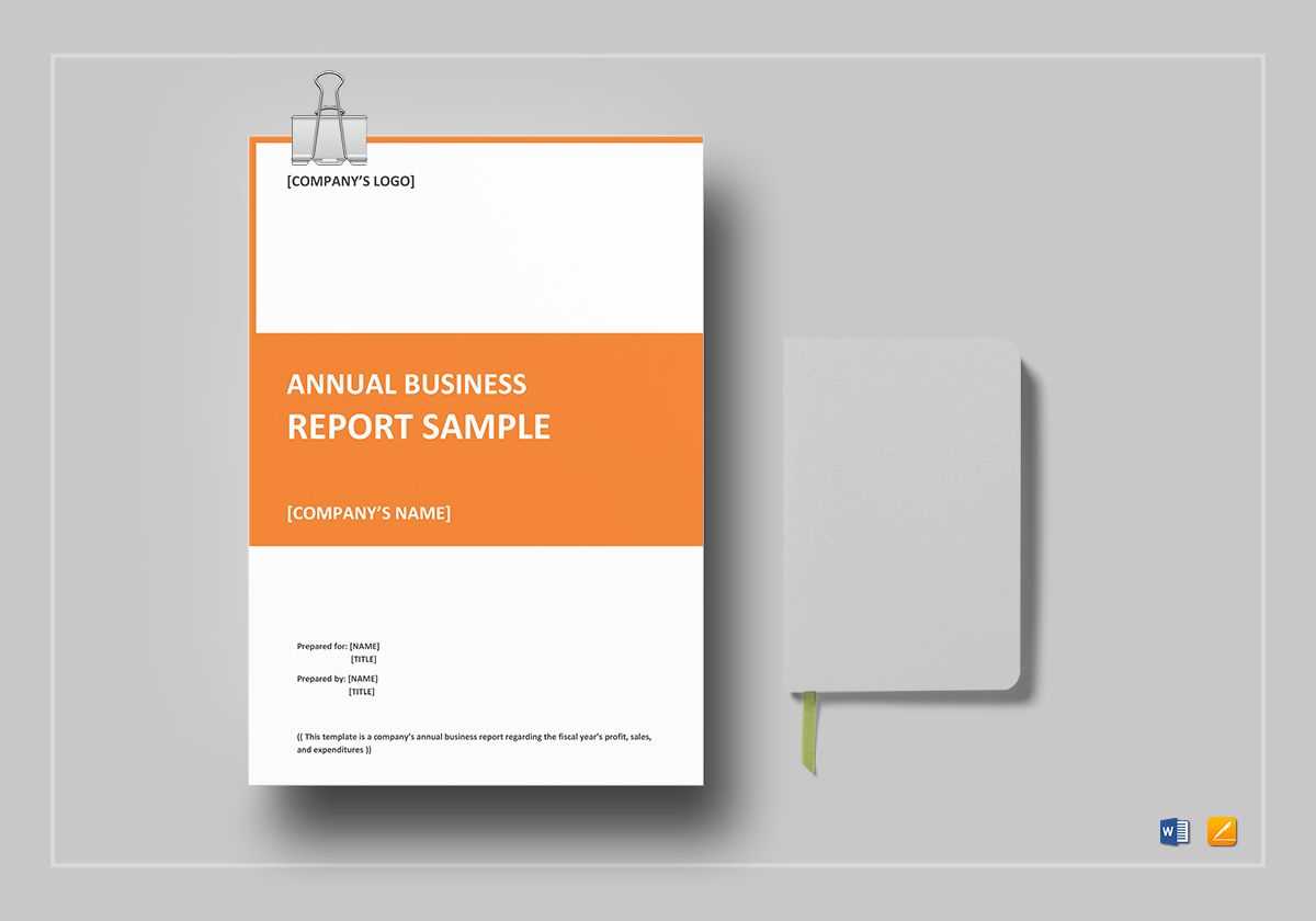 Annual Business Report Template For Word Annual Report Template