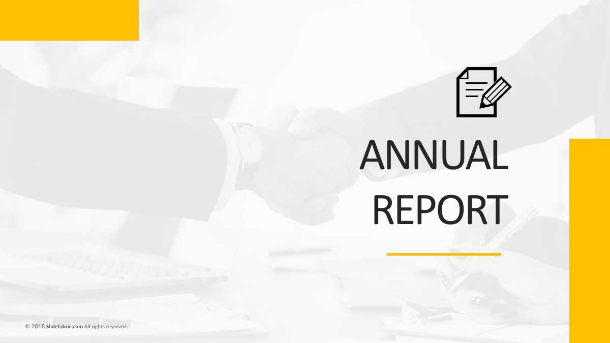 Annual Report Free Powerpoint Template Intended For Annual Report Ppt Template