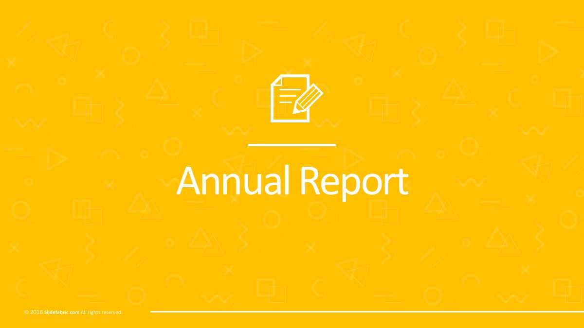 Annual Report Free Powerpoint Template Pertaining To Annual Report Ppt Template
