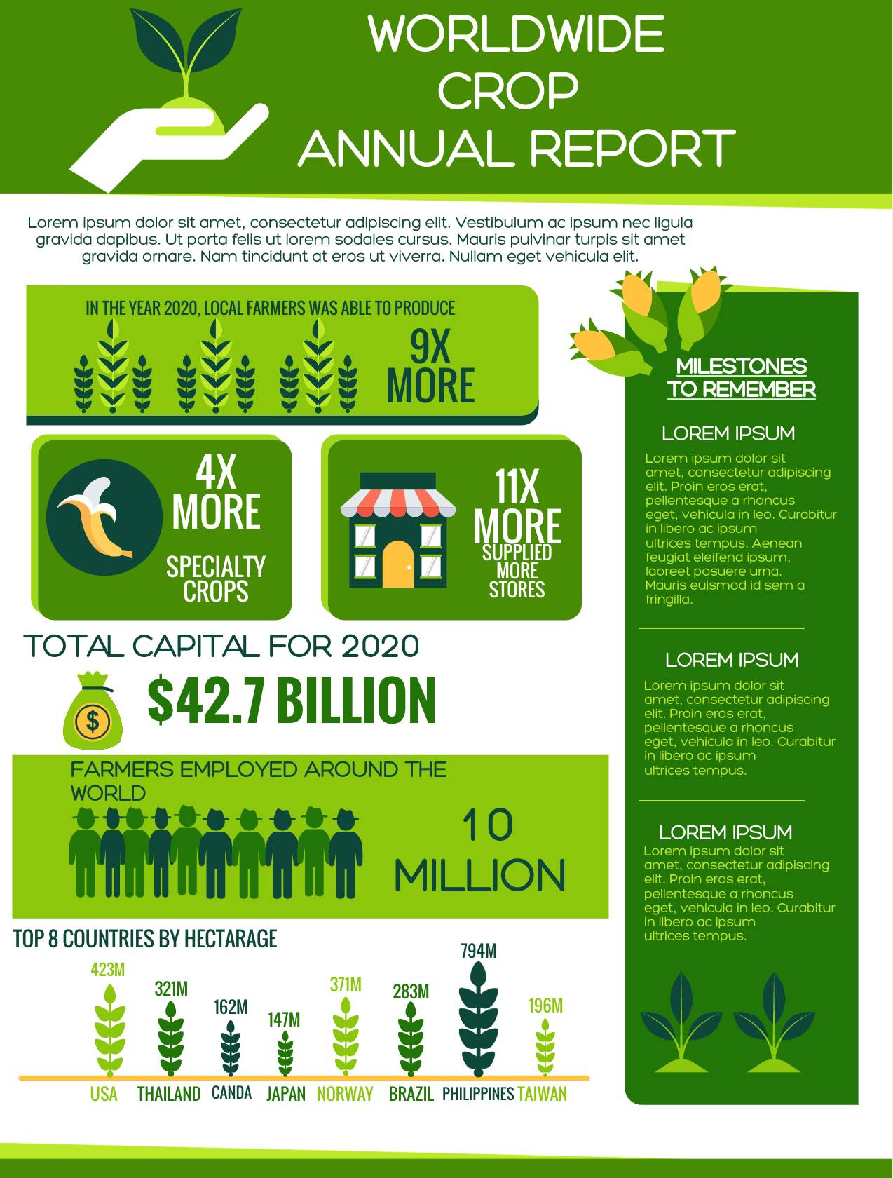 Annual Report Infographic Template (1) – Simple Infographic Intended For Nonprofit Annual Report Template