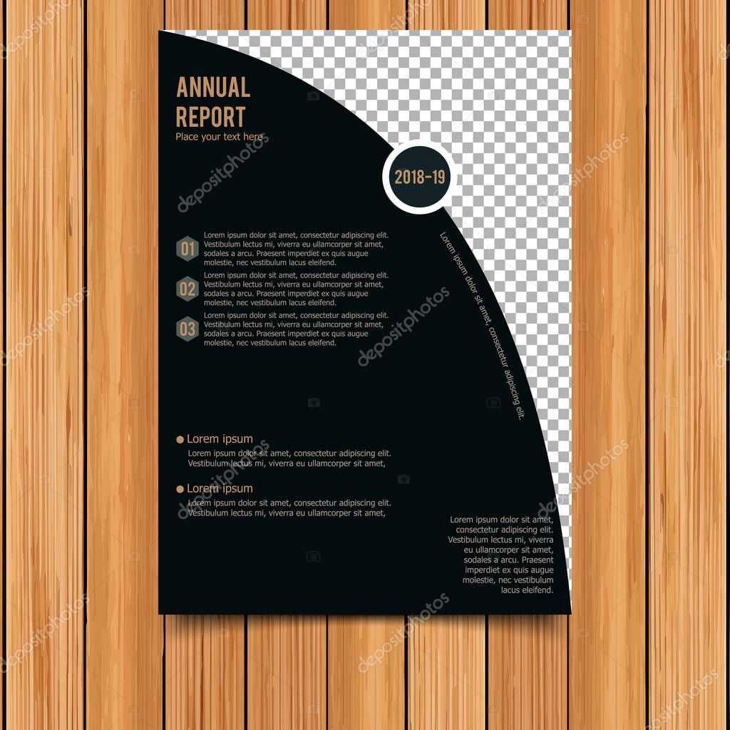 Annual Report Template — Векторное Изображение © Ibrandify Intended For Mi Report Template
