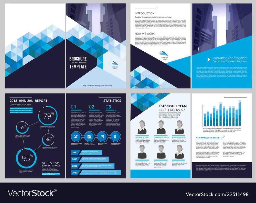 Annual Report Template Simple Document Financial Within Illustrator Report Templates