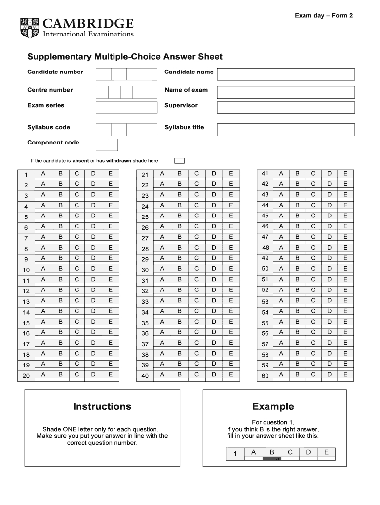 Answer Sheet Template 1 100 Word - Fill Online, Printable Throughout Blank Answer Sheet Template 1 100