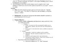 Ap Biology Formal Lab Report Format within Formal Lab Report Template