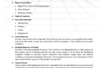 Appendix B - Event Analysis Report Template with regard to Reliability Report Template