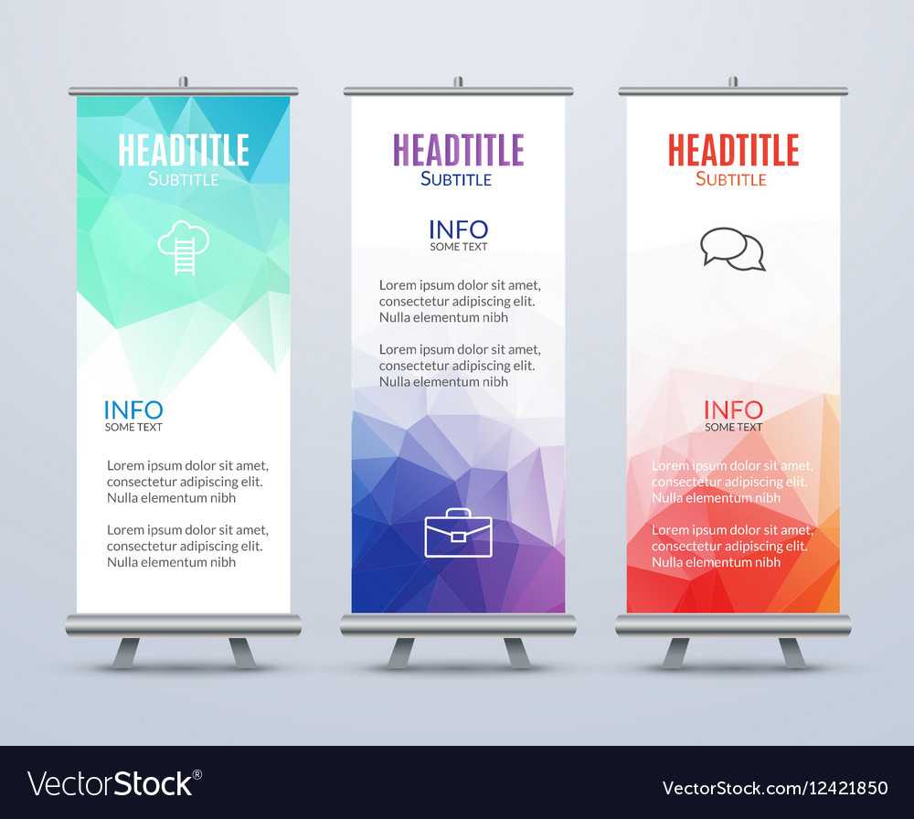 Banner Stand Design Template With Abstract Throughout Banner Stand Design Templates