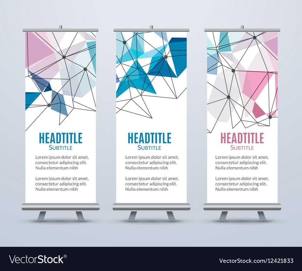 Banner Stand Design Template With Abstract With Regard To Banner Stand Design Templates
