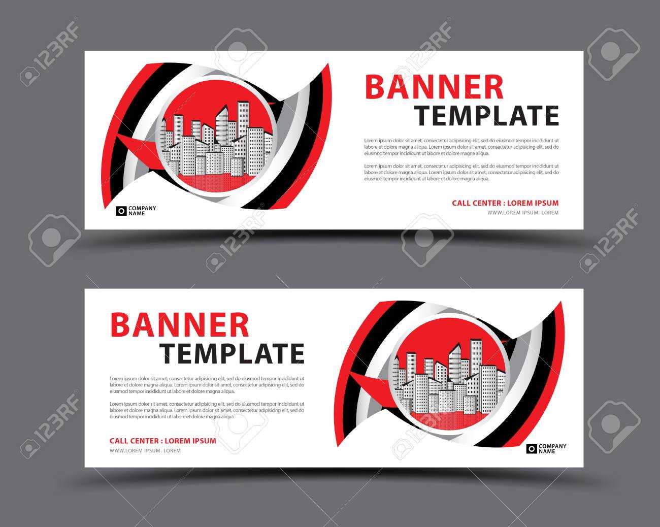 Banner Template With City Vector, Web Banner, Billboard Design,.. Regarding Product Banner Template
