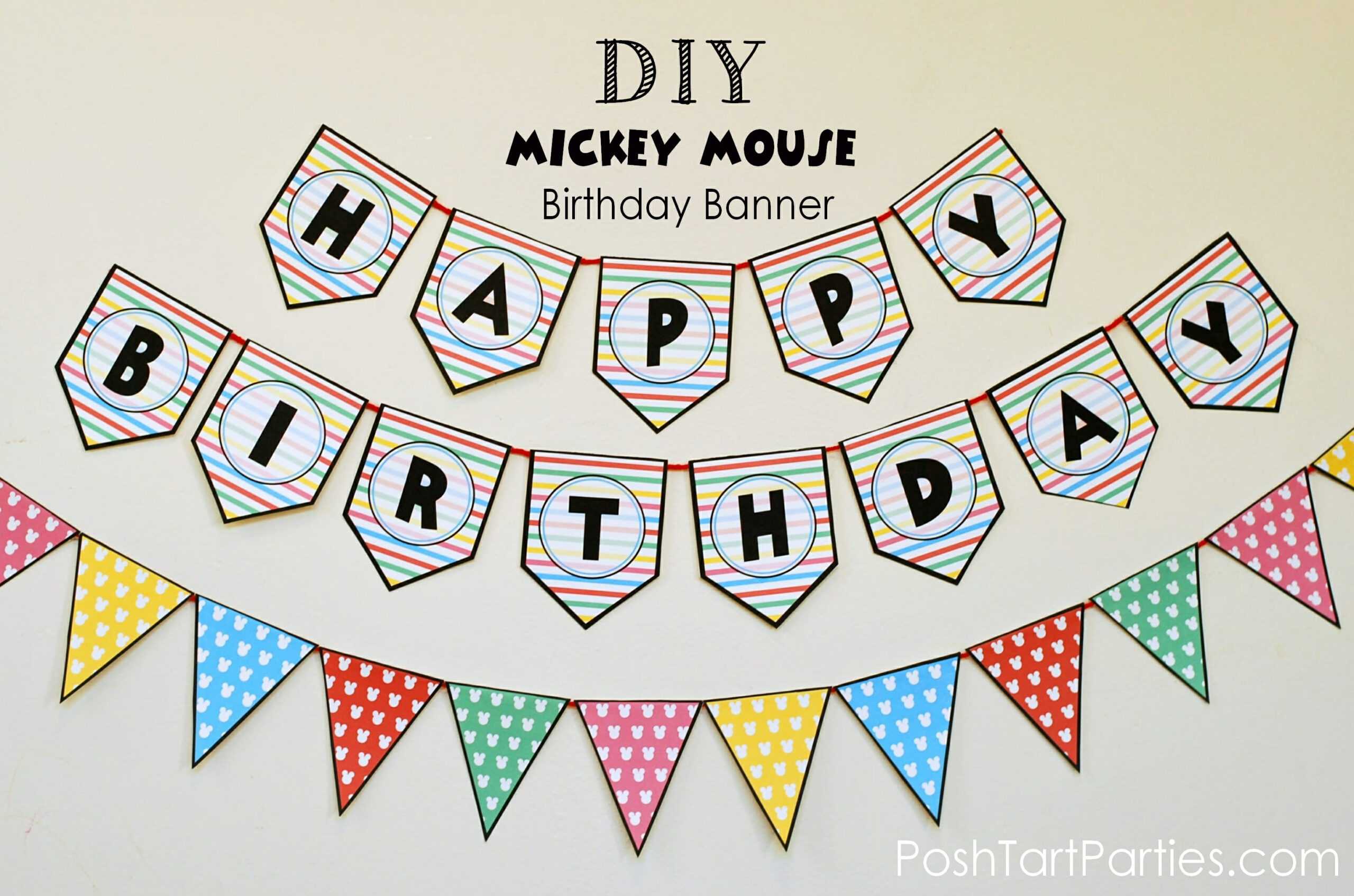 Banners, Bunting & Backdrops | Posh Tart With Regard To Diy Banner Template Free