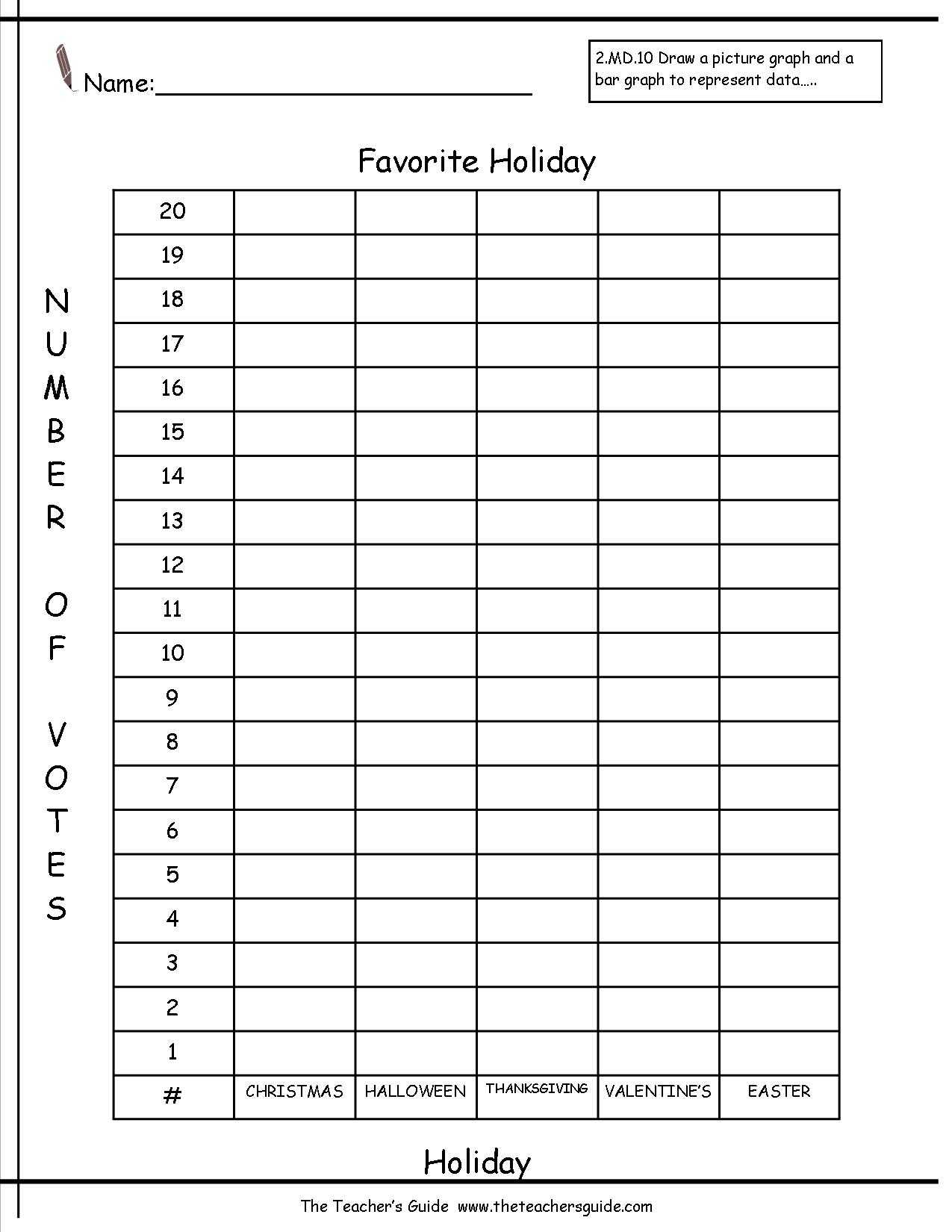 Bar Graph Worksheet | Printable Worksheets And Activities Throughout Blank Picture Graph Template