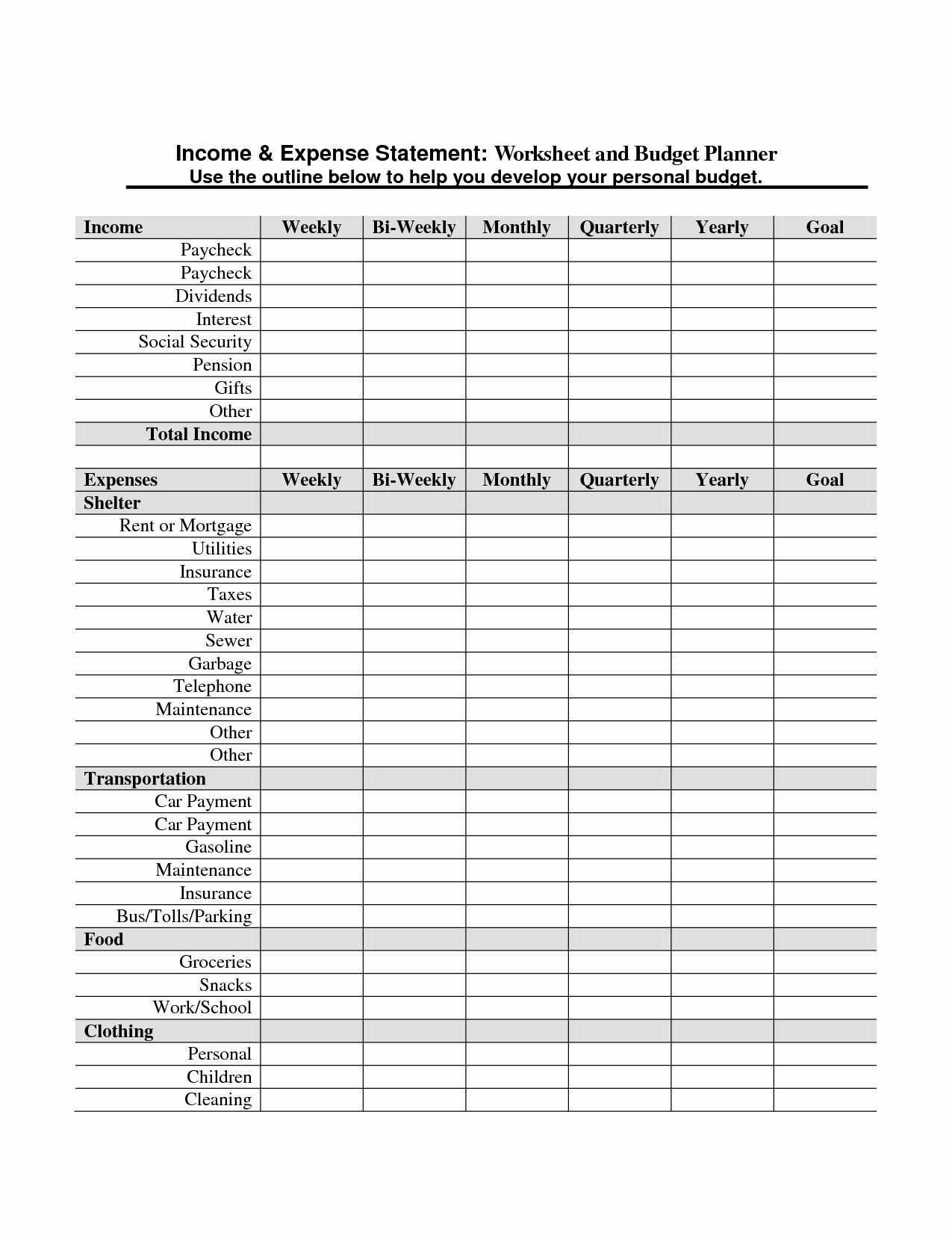 Basic Income Statement Template Excel Eadsheet New Sign Up Regarding Blank Personal Financial Statement Template