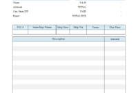 Basic Invoice Template For Mac inside Free Invoice Template Word Mac