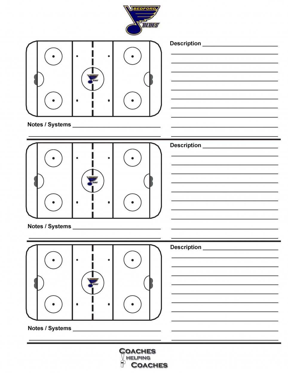 Bedford Minor Hockey Association Hockey Poweredgoalline.ca Pertaining To Blank Hockey Practice Plan Template