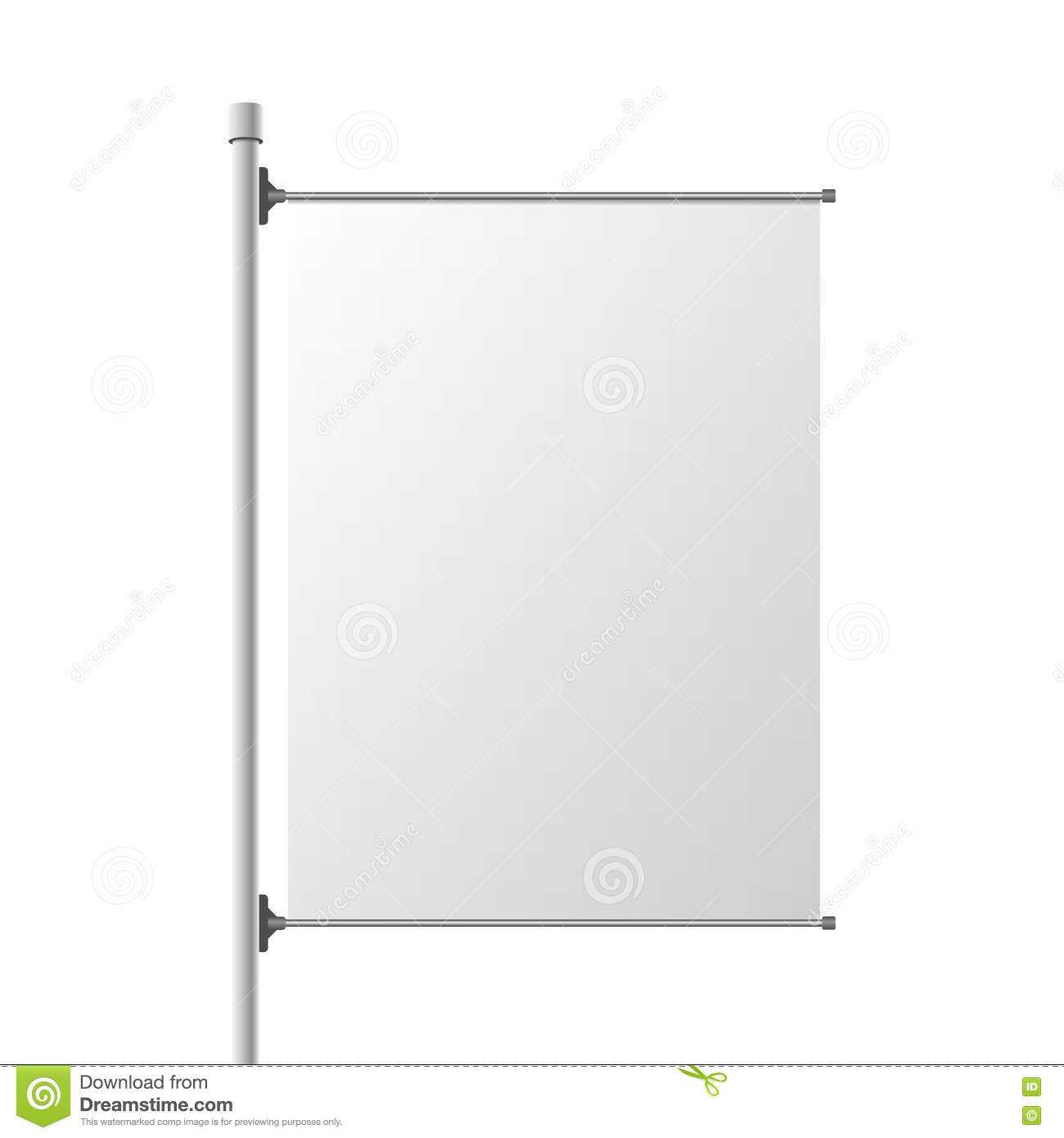 Big Street Banner Realistic Template Stock Vector Pertaining To Street Banner Template