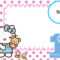 Birthday 1St Hello Kitty Clipart Intended For Hello Kitty Banner Template