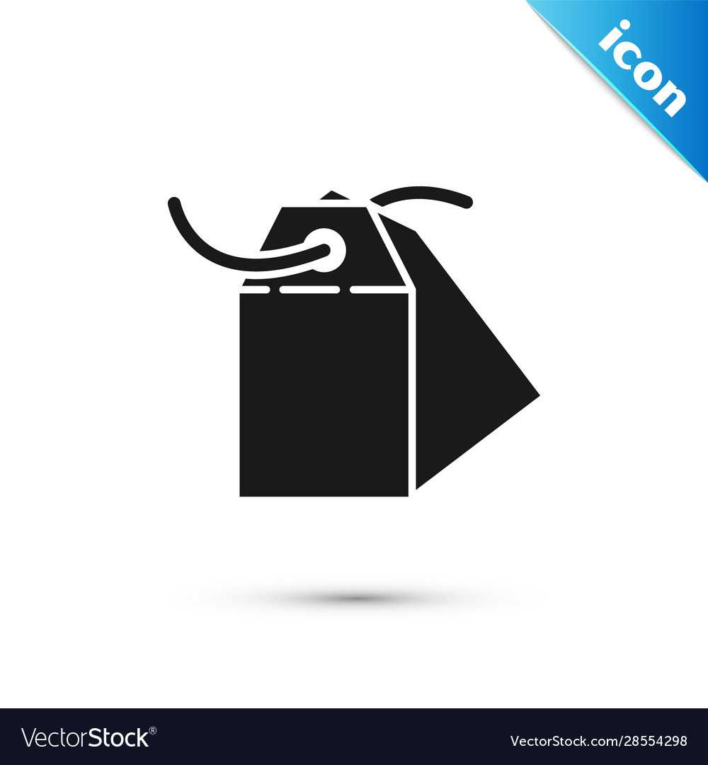 Black Blank Label Template Price Tag Icon With Blank Luggage Tag Template