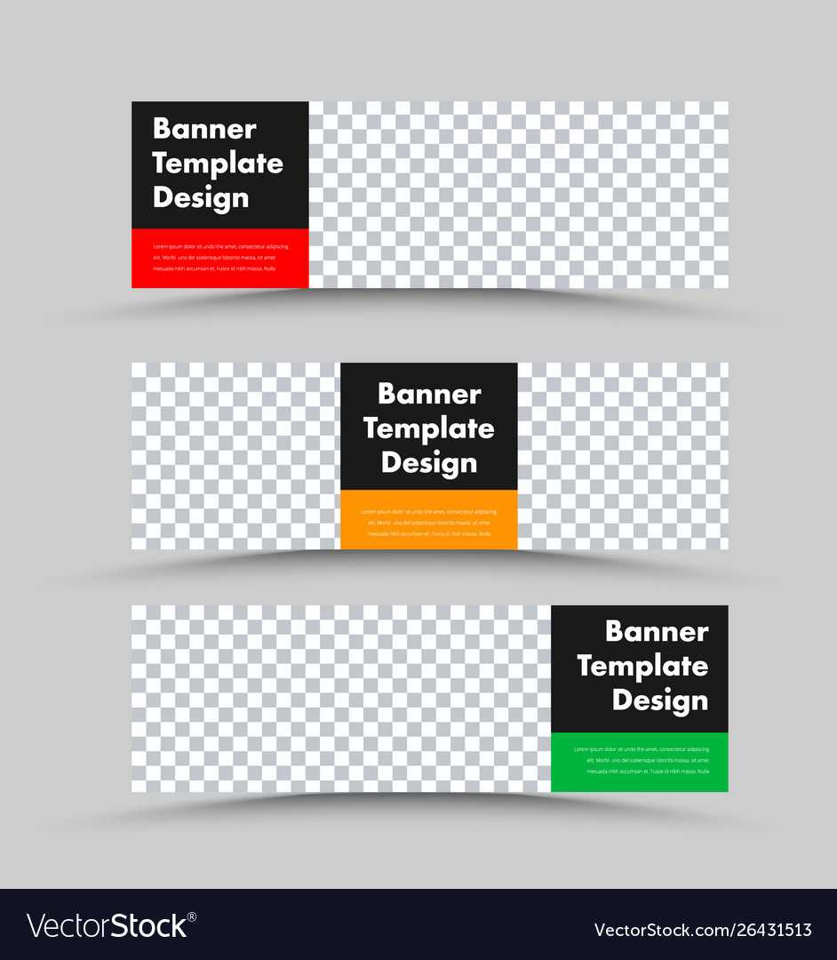 Black Horizontal Web Banner Templates With Photo Intended For Website Banner Templates Free Download