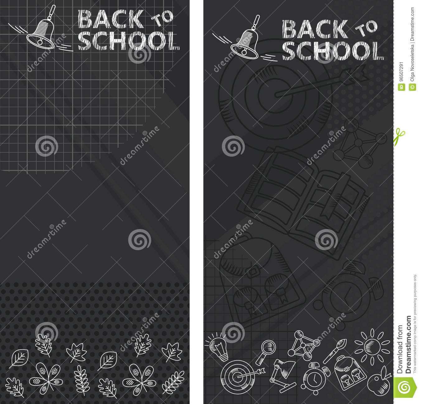 Black School Banners Stock Vector. Illustration Of Eraser Throughout Classroom Banner Template