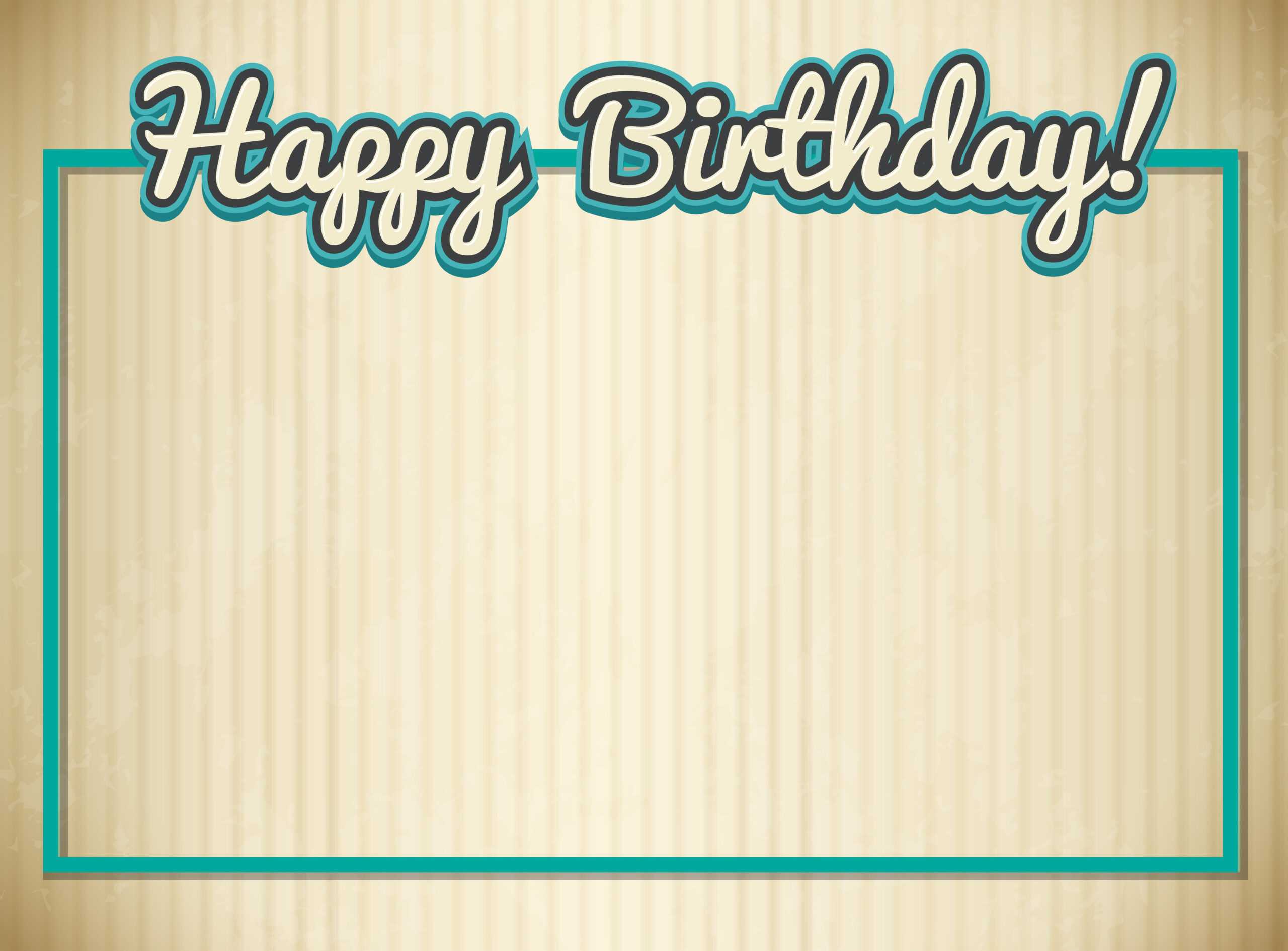 Blank Birthday Card Template – Download Free Vectors Throughout Blank Magic Card Template