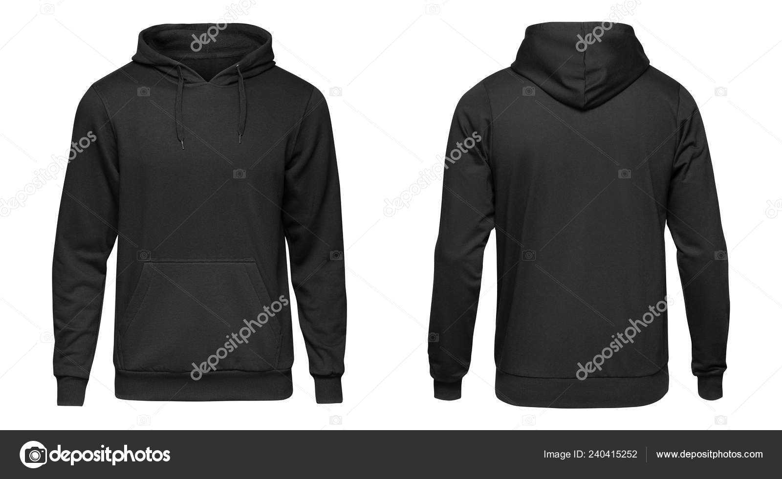Blank Black Male Hoodie Sweatshirt Long Sleeve With Clipping With Blank Black Hoodie Template