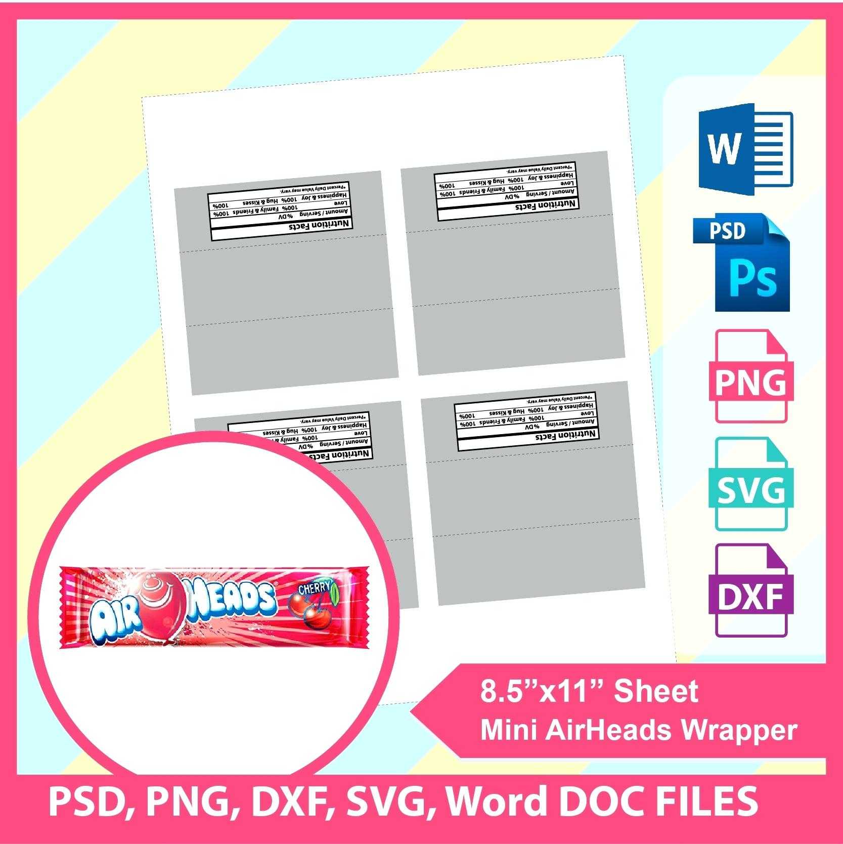 Blank Candy Bar Wrapper Template For Word – Harryatkins Intended For Free Blank Candy Bar Wrapper Template