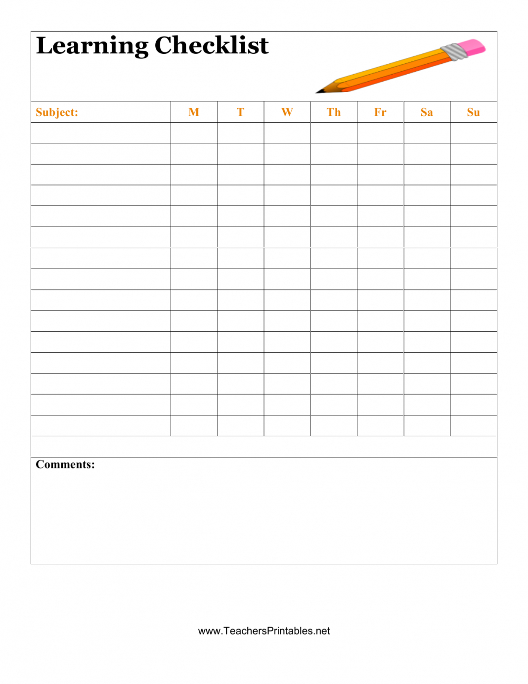 Blank Checklist Template For Rs Download Student Excel Pdf Regarding Blank Checklist Template Pdf