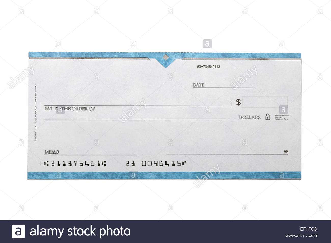 Blank Cheque Stock Photos & Blank Cheque Stock Images – Alamy With Regard To Blank Cheque Template Uk