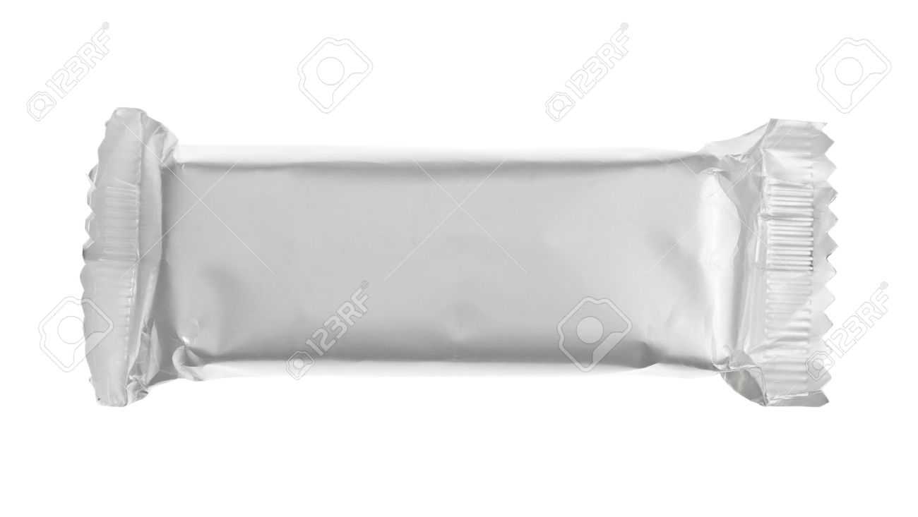Blank Chocolate Or Cereal Bar On White Background Pertaining To Blank Candy Bar Wrapper Template