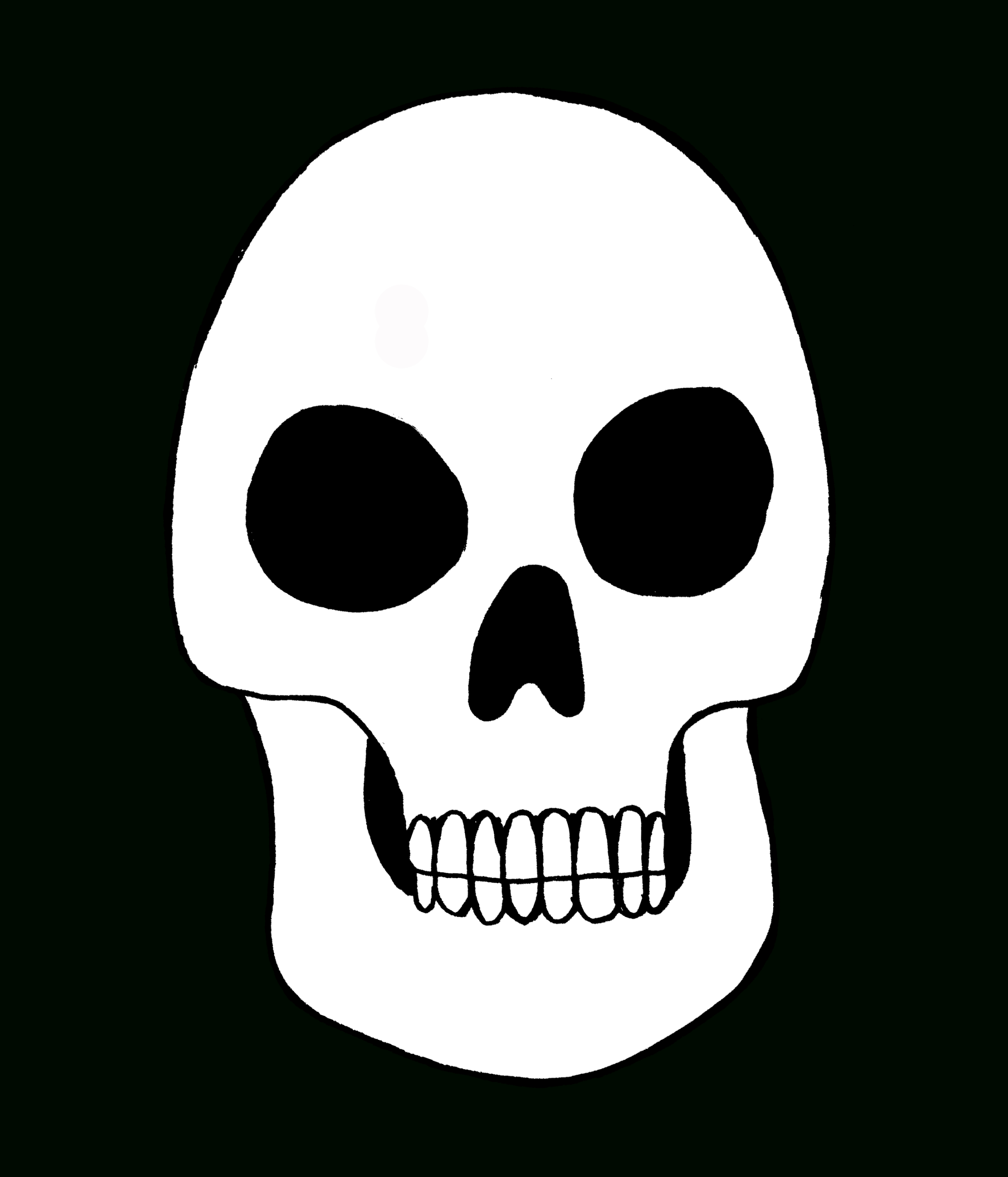 Blank Drawing Skull, Picture #962150 Blank Drawing Skull Intended For Blank Sugar Skull Template