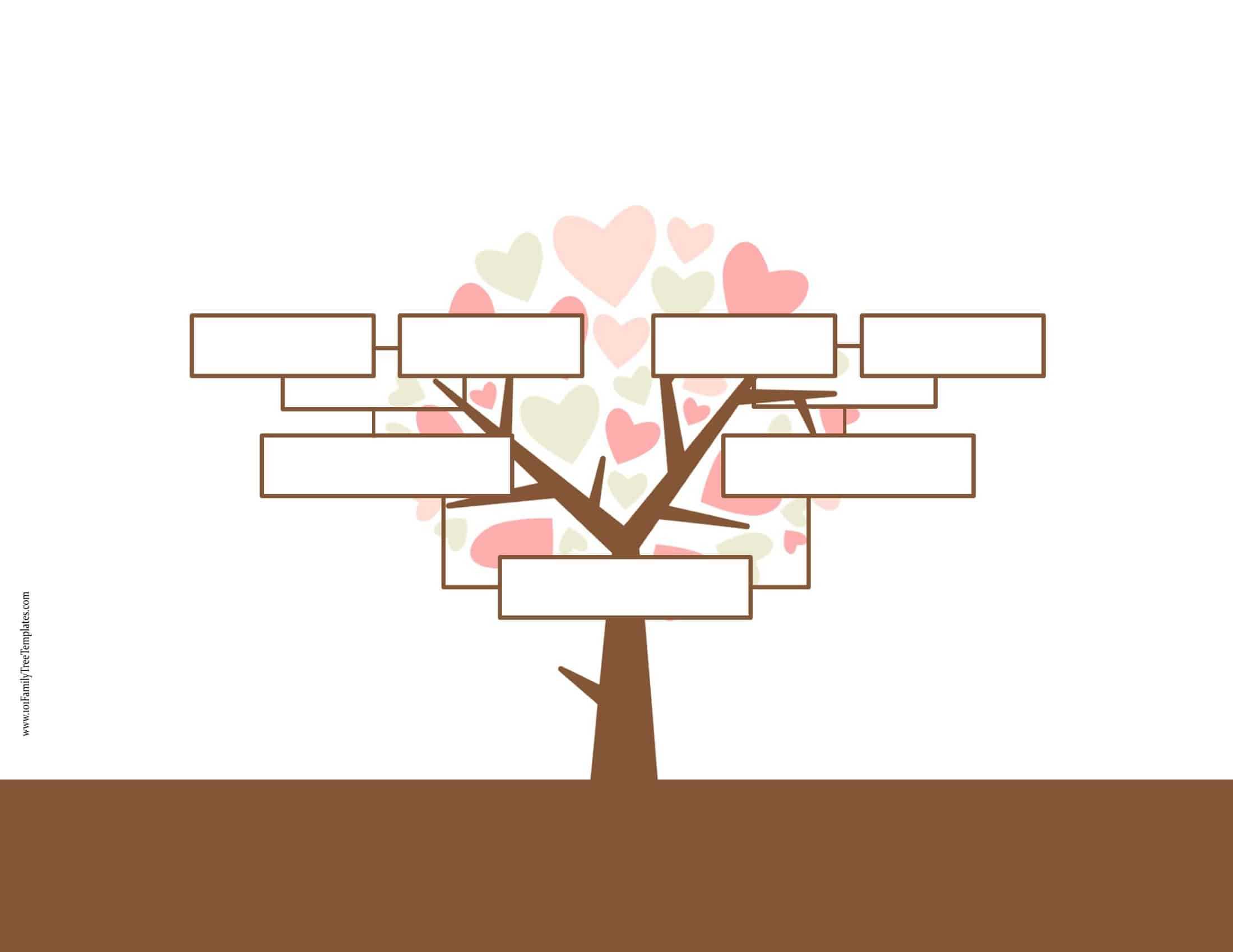 Blank Family Tree Template | Free Instant Download For Blank Family Tree Template 3 Generations