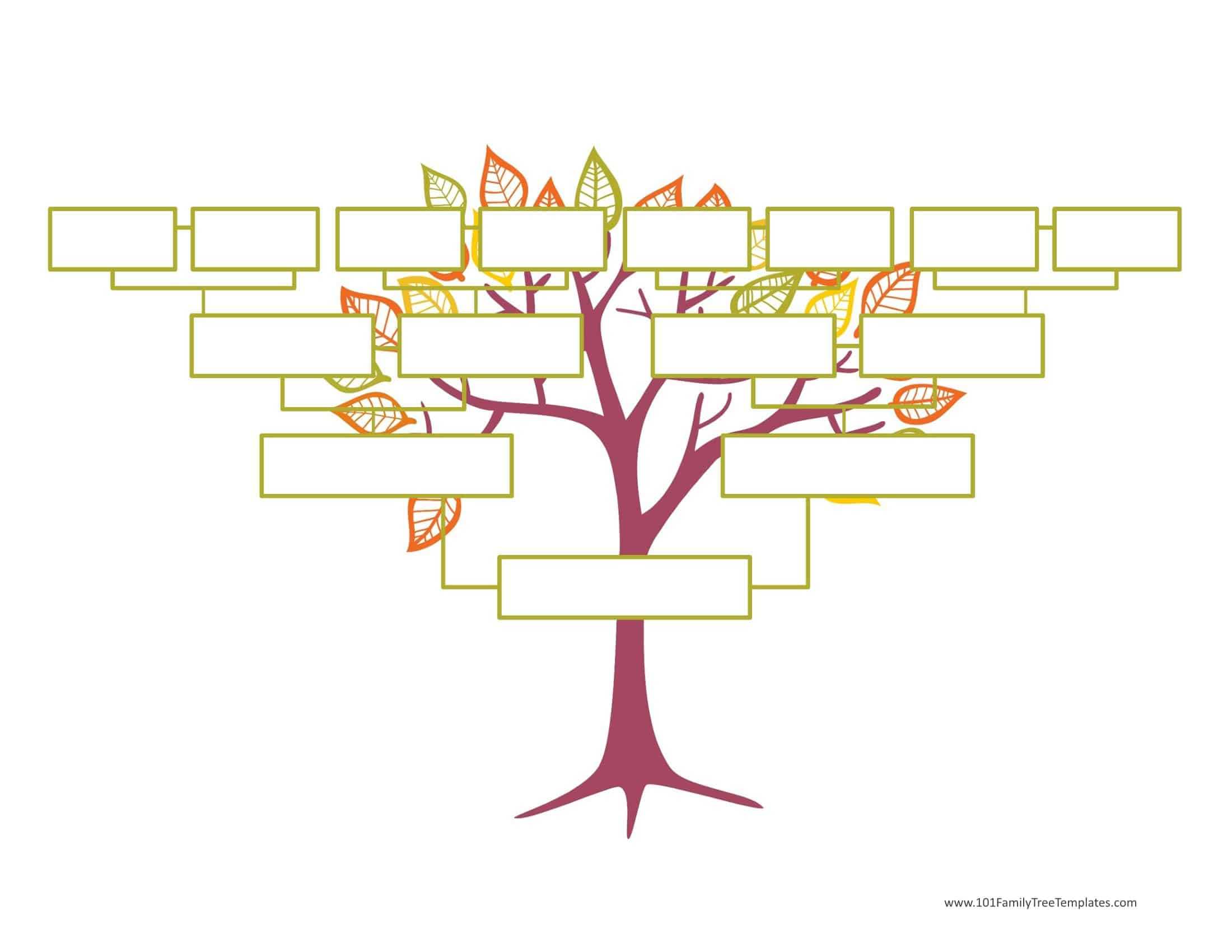 Blank Family Tree Template | Free Instant Download Throughout Blank Family Tree Template 3 Generations