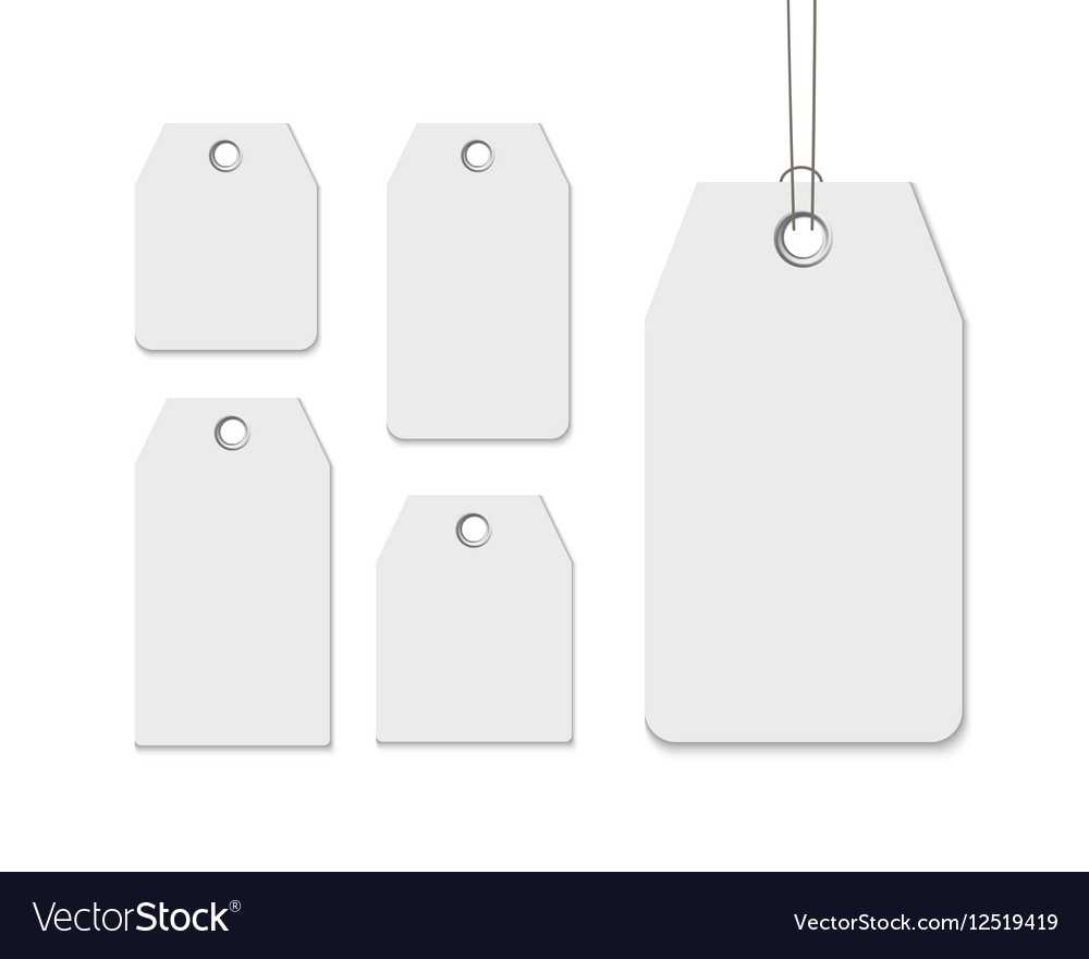 Blank Labels Template Price Tags Set Realistic Inside Blank Suitcase Template