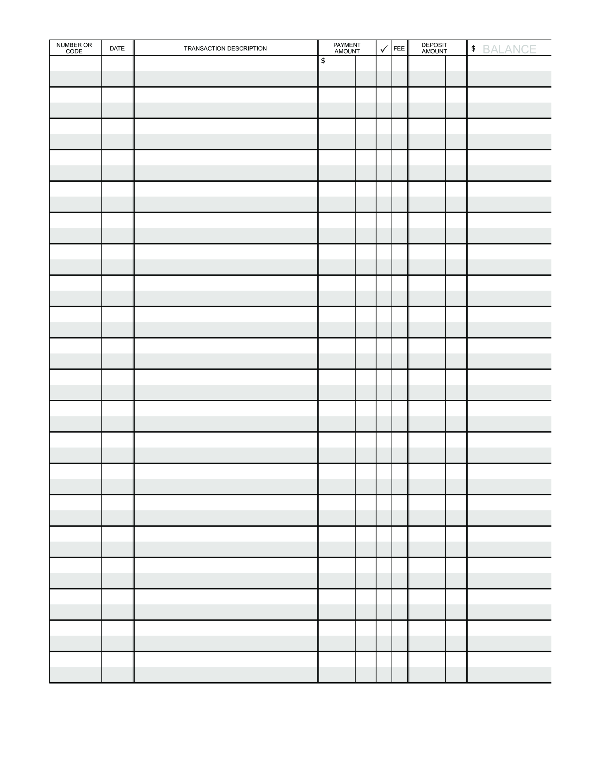 Blank Ledger Paper | Templates At Allbusinesstemplates Regarding Blank Ledger Template
