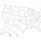 Blank Similar Usa Map Isolated On White Background. United Regarding Blank Template Of The United States