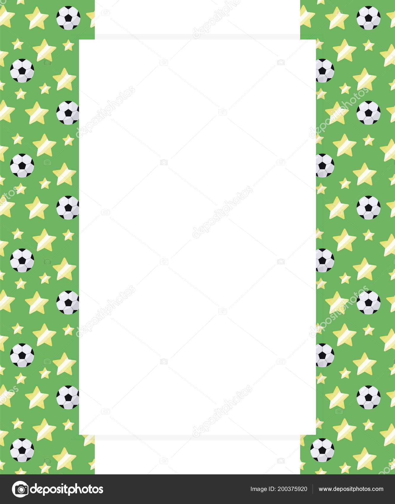 Blank Soccer Field Template | Football Children Sports Throughout Blank Letter Writing Template For Kids