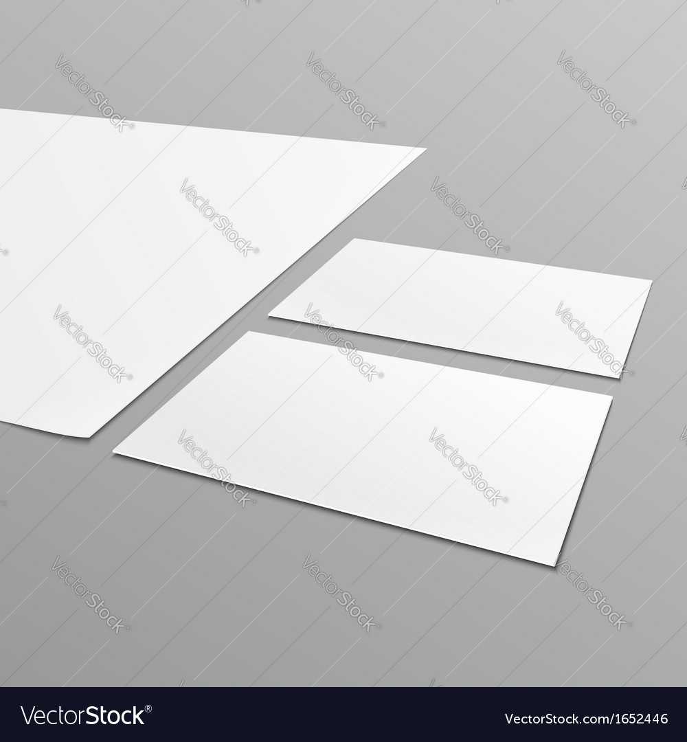 Blank Stationery Layout A4 Paper Business Card Pertaining To Blank Business Card Template Download