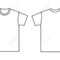 Blank T Shirt Template. Front And Back Regarding Blank Tee Shirt Template