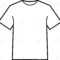 Blank T Shirt Template Vector With Blank T Shirt Outline Template