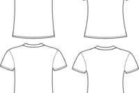 Blank T-Shirts Template in Blank Tee Shirt Template