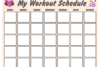 Blank Workout Schedule For Women | Templates At with Blank Workout Schedule Template