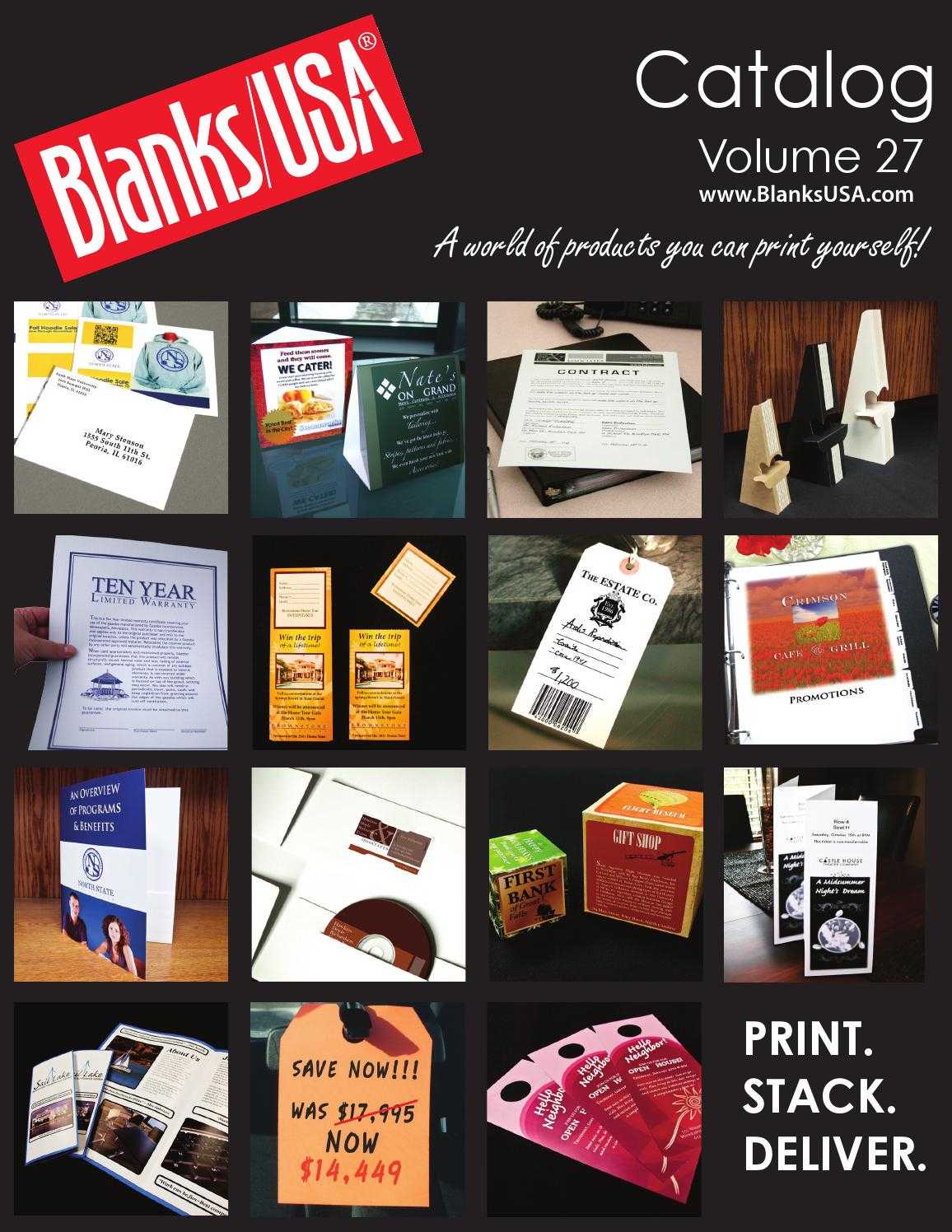 Blanks/usa Catalog Volume 27Blanks/usa – Issuu Within Blanks Usa Templates