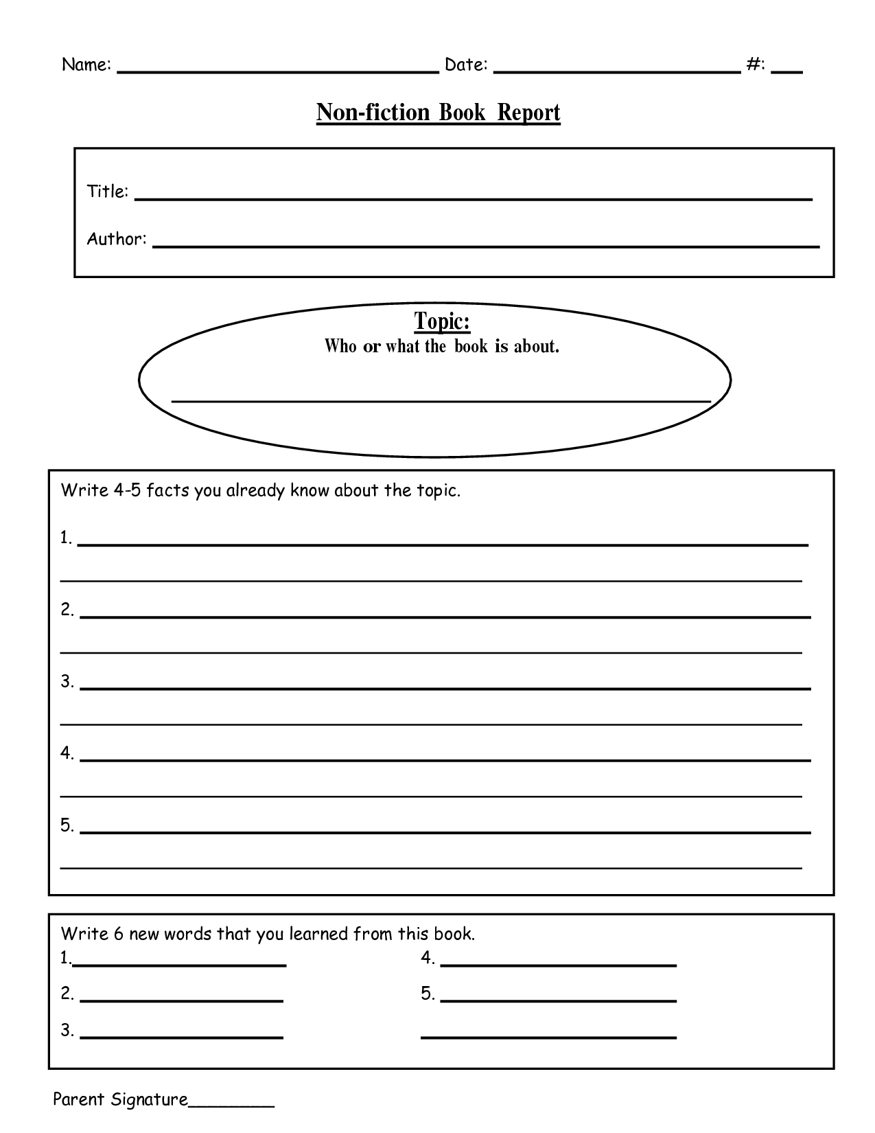 Book Report Printable - Revistaoropel.cl With Sandwich Book Report Printable Template