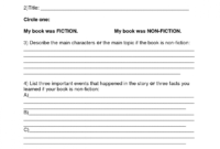 Book Report Template 8Th Grade in Story Report Template