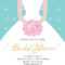 Bridal Shower Invitation Template. Wedding Fashion Vector Illustrartion Throughout Blank Bridal Shower Invitations Templates