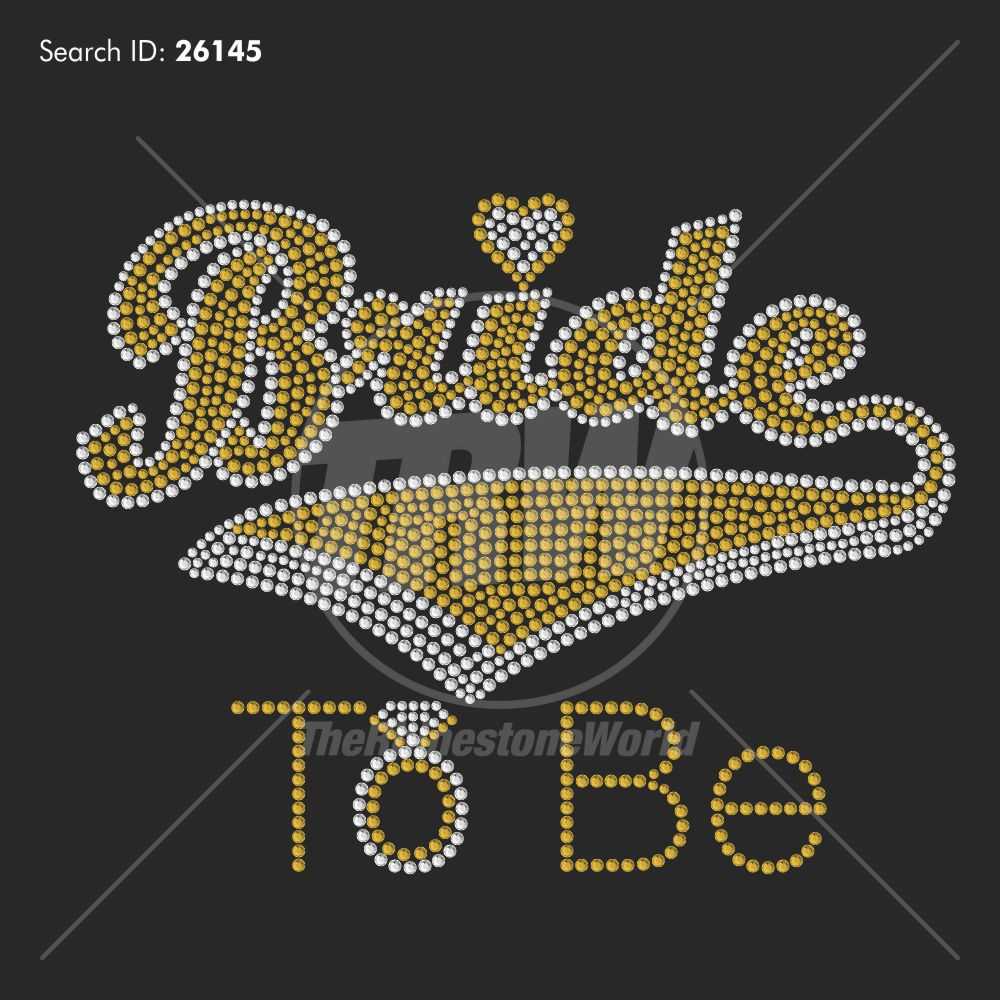 Bride To Be Banner Rhinestone Design – Pre Cut Template Throughout Bride To Be Banner Template