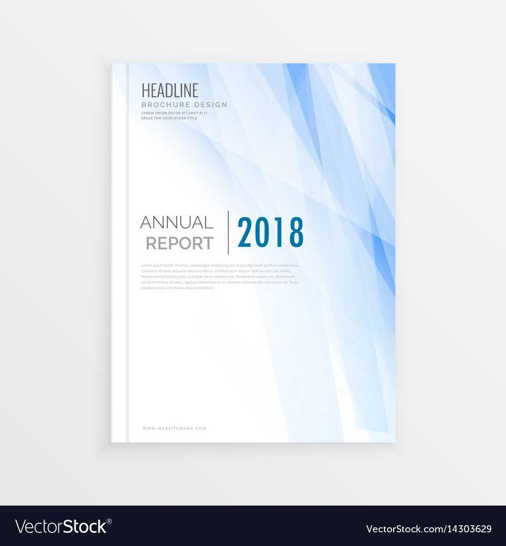 Brochure Design Template Annual Report Cover With Regard To Technical Report Cover Page Template