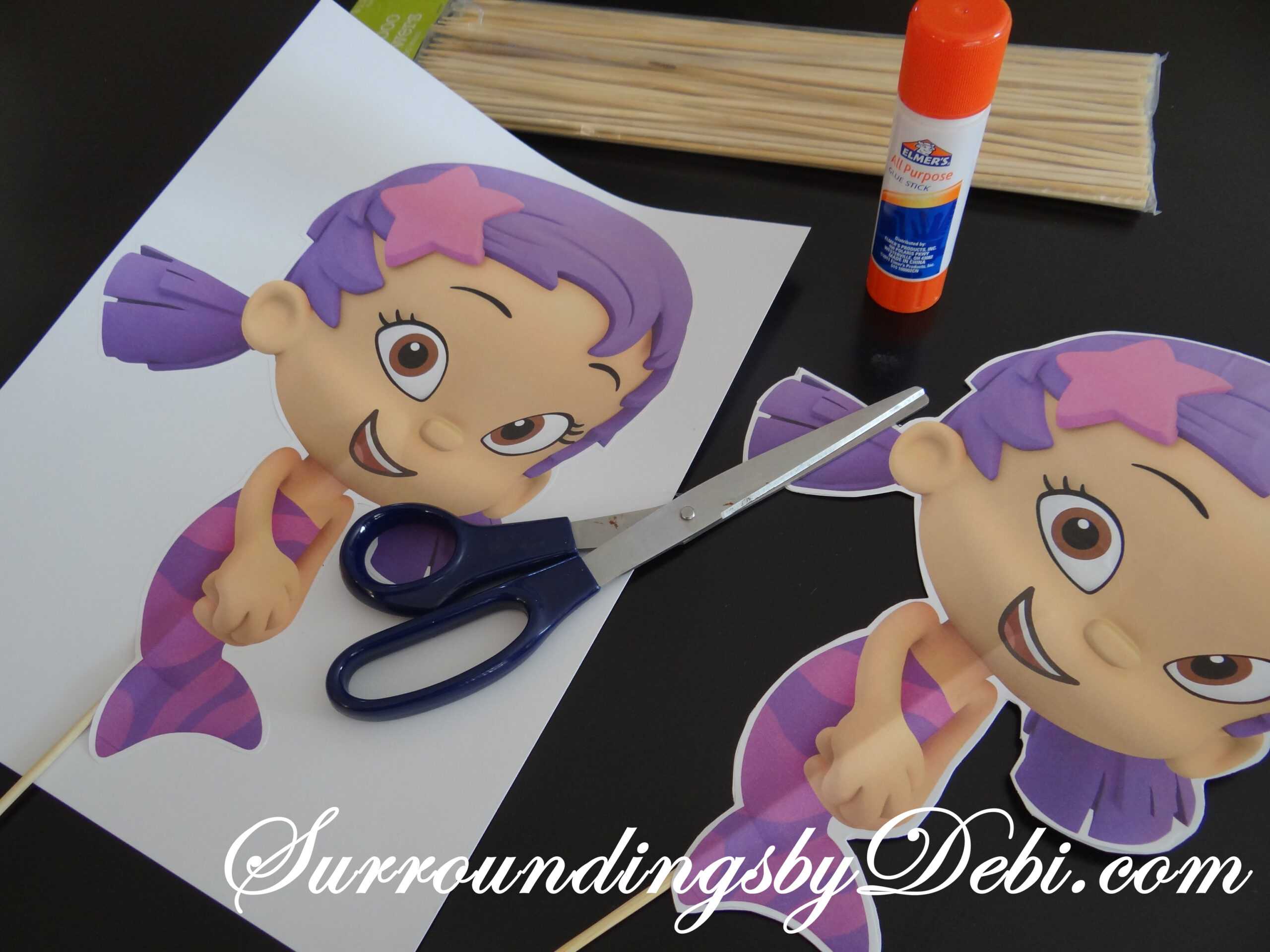 Bubble Guppies / Ariel Birthday Party! Lets Celebrate! Inside Bubble Guppies Birthday Banner Template