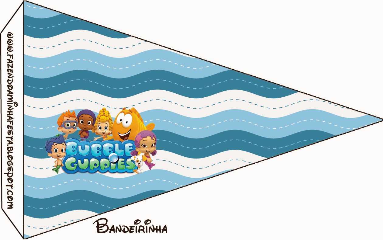 Bubble Guppies Free Party Printables. - Oh My Fiesta! In English With Bubble Guppies Birthday Banner Template